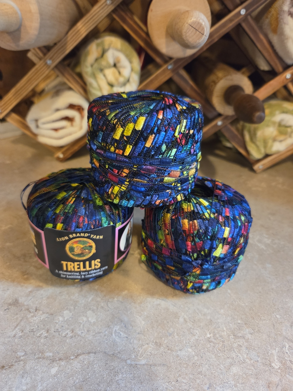 Lion Brand Trellis Ribbon Yarn